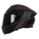 CASCO INTEGRAL SPARTAN DOBLE VISOR HAWK EVO TITAN B15 GRIS ROJO MATE