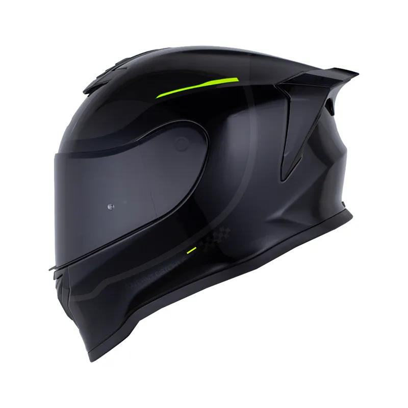 CASCO INTEGRAL HRO 506 SP DES GRIS OSCURO NEGRO BRILLO (S)