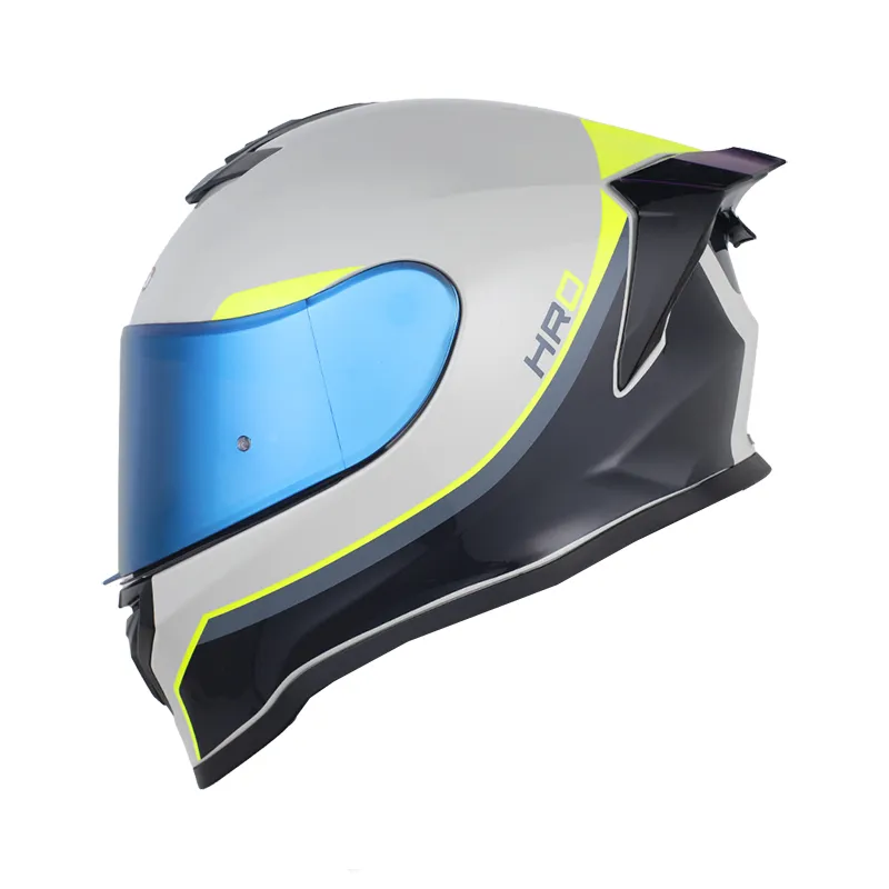 CASCO INTEGRAL HRO 506 SP MEYK GRIS CLARO AMARILLO BRILLO