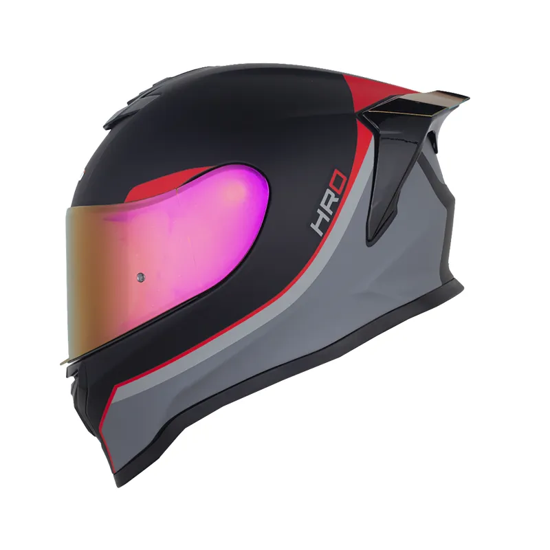 CASCO INTEGRAL HRO 506 SP MEYK NEGRO ROJO MATE