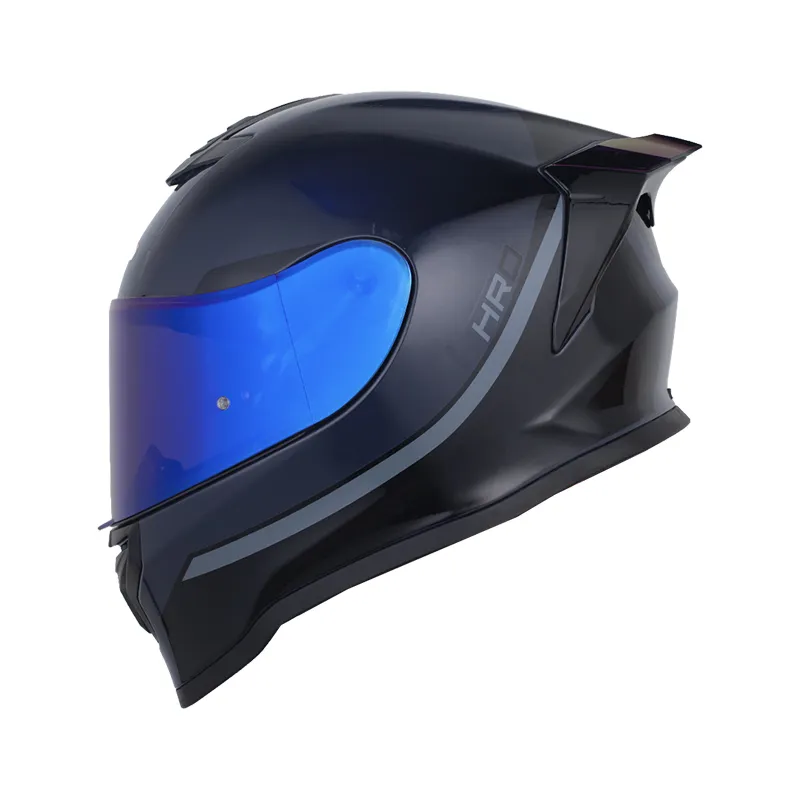 CASCO INTEGRAL HRO 506 SP MEYK AZUL OSCURO NEGRO BRILLO