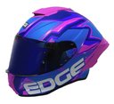 CASCO INTEGRAL EDGE SHANGHAI QUARTZ FUCSIA AZUL BRILLO