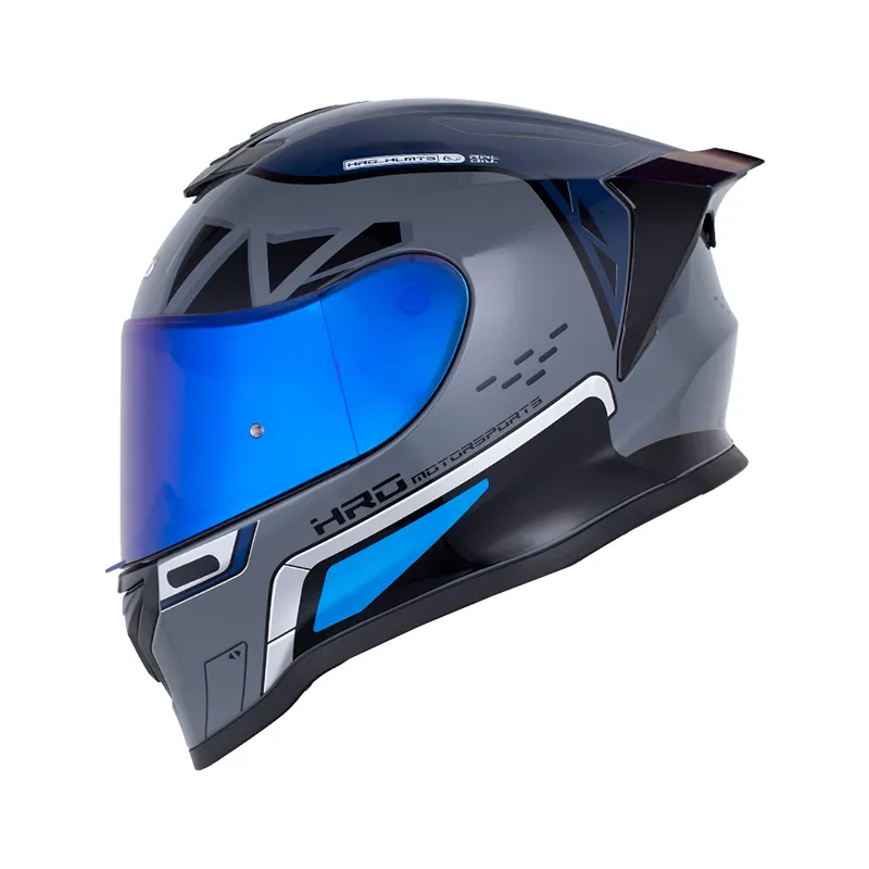CASCO INTEGRAL HRO 506 SP PROTOTYPE GRIS OSCURO AZUL OSCURO BRILLO (S)