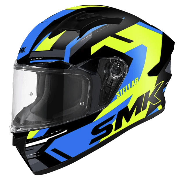 CASCO INTEGRAL SMK STELLAR GL245 AZUL AMARILLO FLOUR BRILLO