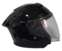 CASCO ABIERTO GPR DOBLE VISOR NEGRO BRILLO