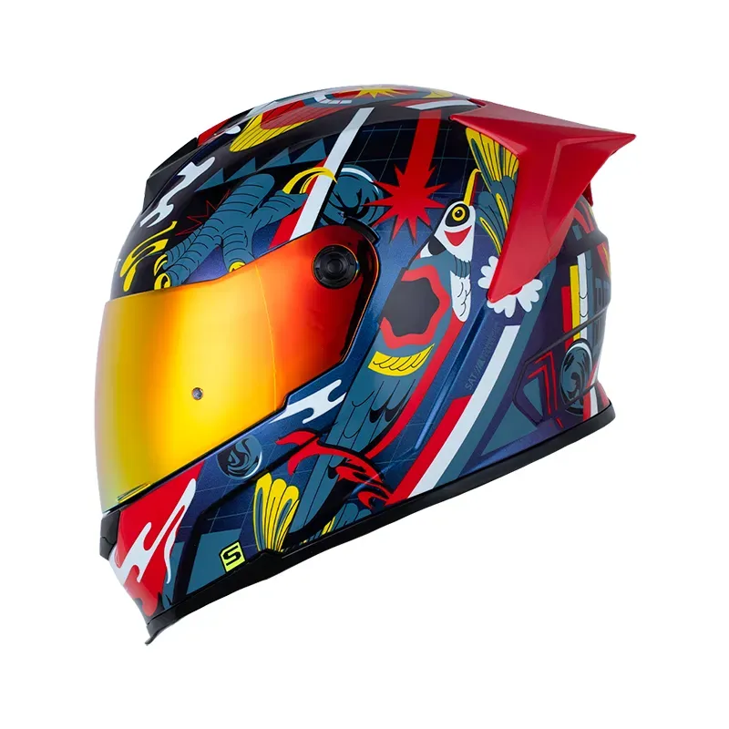 CASCO INTEGRAL SHAFT 502SP BIRD NEST CAMALEON AZUL CLARO (S)