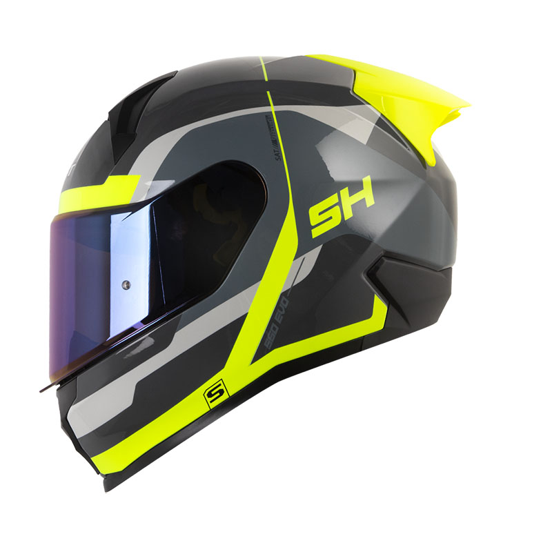 CASCO INTEGRAL SHAFT 560 EVO TEYK GRIS OSCURO AMARILLO BRILLO