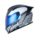 CASCO INTEGRAL SHAFT 502SP FIED AZUL OSCURO GRIS CLARO