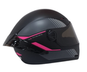 CASCO INTEGRAL ICH 501SP SLASA NEGRO FUCSIA GRIS MATE VISOR NEGRO
