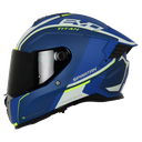 CASCO INTEGRAL SPARTAN DOBLE VISOR HAWK EVO TITAN B7 AZUL AMARILLO NEON MATE