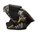 CASCO ABATIBLE ICH 3130 DOBLE VISOR SCALE NEGRO ARENA AMARILLO MATE VISOR NEGRO