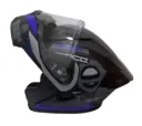 CASCO ABATIBLE ICH 3130 DOBLE VISOR OUTSIDE NEGRO AZUL GRIS MATE VISOR TRANSPARENTE