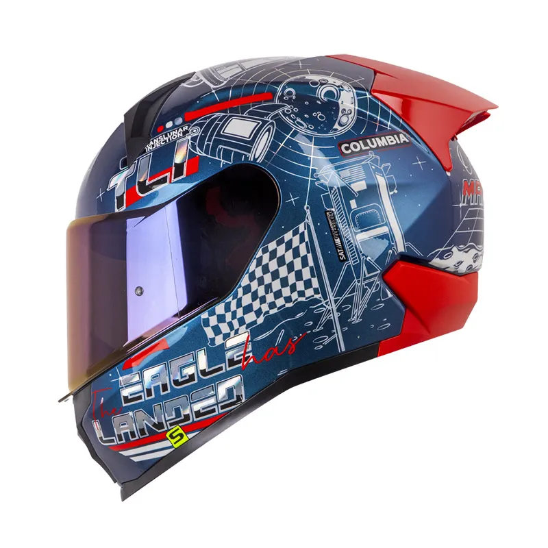 CASCO INTEGRAL SHAFT 560 EVO MANKIND CAMALEON ROJO BRILLO (S)