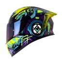 CASCO INTEGRAL SHAFT SH526SP EVO MASTER OF THE SEA MORADO AZUL BRILLO VISOR MORADO