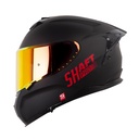 CASCO INTEGRAL SHAFT PRO 610 EVO DOBLE VISOR SOLID NEGRO ROJO