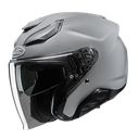 CASCO ABIERTO HJC F31 SOLID GRIS NARDO BRILLO