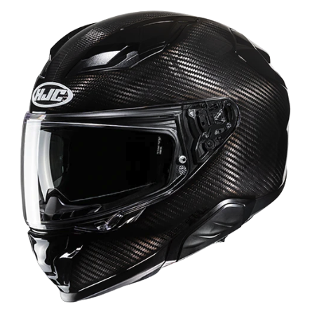 CASCO INTEGRAL HJC F71 CARBON SOLID NEGRO BRILLO-INCLUYE PINLOCK (S)