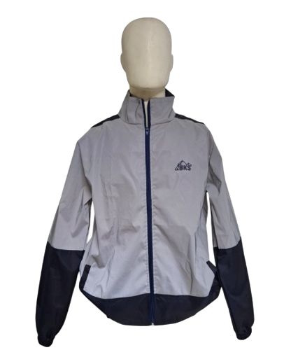 [EC02S] CHAQUETA CORTAVIENTO SMART BIKER REFLECTIVA ECO BLACK STONE MINIMAL CABALLERO (S)