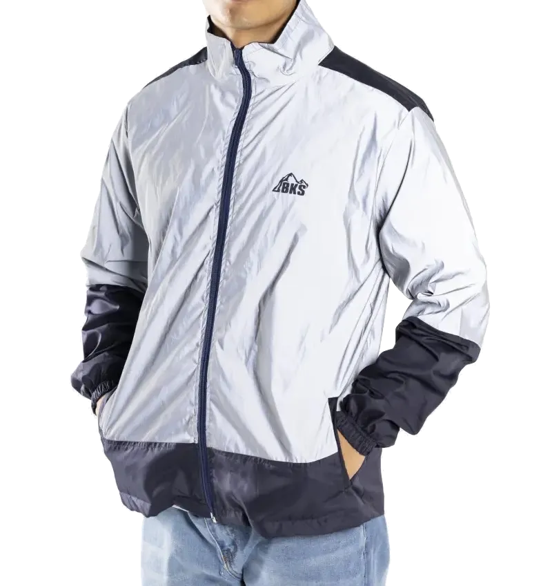 CHAQUETA CORTAVIENTO SMART BIKER REFLECTIVA ECO BLACKSTONE MINIMAL CABALLERO