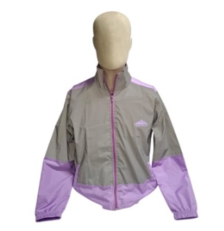 [EC022S] CHAQUETA CORTAVIENTO SMART BIKER REFLECTIVA ECO BLACK STONE MINIMAL DAMA (S)