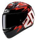 CASCO INTEGRAL HJC C10 DIABLO MASK ROJO NEGRO BRILLO
