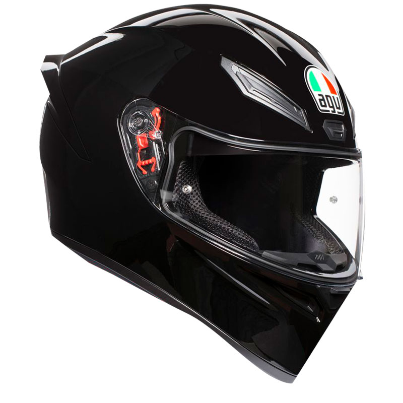 CASCO INTEGRAL AGV K1S MONO SOLID (027) NEGRO BRILLO E2206-INCLUYE PINLOCK