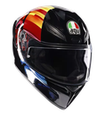 CASCO INTEGRAL AGV K1S TOP PULSE 46 NEGRO NARANJA BRILLO E2206