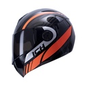 CASCO ABATIBLE ICH 3110DOT DOBLE VISOR BLITZ NEGRO NARANJA BRILLO VISOR NEGRO