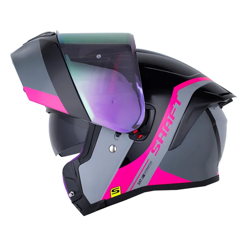 CASCO ABATIBLE SHAFT 3820SP PRIX GRIS FUCSIA BRILLO