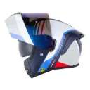 CASCO ABATIBLE SHAFT 3820SP PRIX AZUL OSCURO ROJO BRILLO