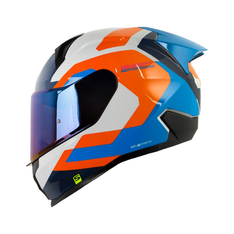 CASCO INTEGRAL SHAFT 560 EVO GUAYBARE GRIS CLARO AZUL BRILLO