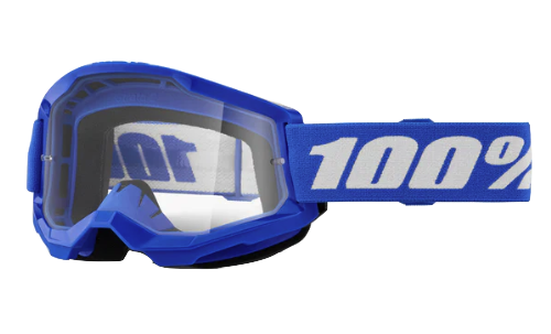 GAFAS CROSS 100% ORIGINAL STRATA 2 AZUL LENTE TRANSPARENTE NIÑO