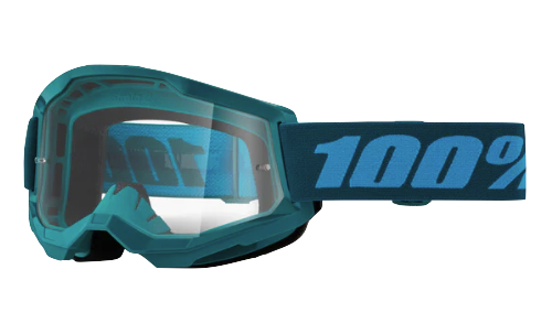 GAFAS CROSS 100% ORIGINAL STRATA 2 STONE LENTE TRANSPARENTE