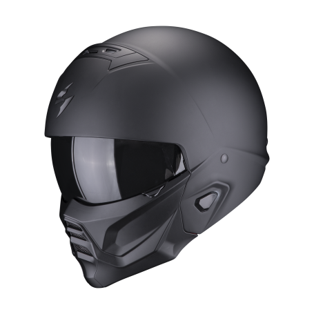 [182-100-10-03] CASCO MODULAR SCORPION EXO COMBAT II NEGRO MATE (S)
