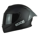 CASCO INTEGRAL EDGE RACER SOLIDO NEGRO MATE VISOR NEGRO