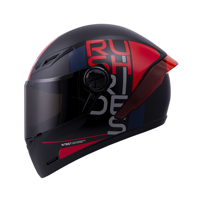 CASCO INTEGRAL ICH 501SP DOPE NEGRO ROJO MATE VISOR NEGRO