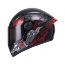 CASCO INTEGRAL ICH 501SP F.FOOD NEGRO ROJO BRILLO VISOR NEGRO 