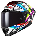 CASCO INTEGRAL LS2 805 THUNDER FLASH BLANCO FULL COLOR BRILLO