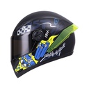 CASCO INTEGRAL ICH 501SP F.FOOD NEGRO AZUL NAVY MATE VISOR NEGRO