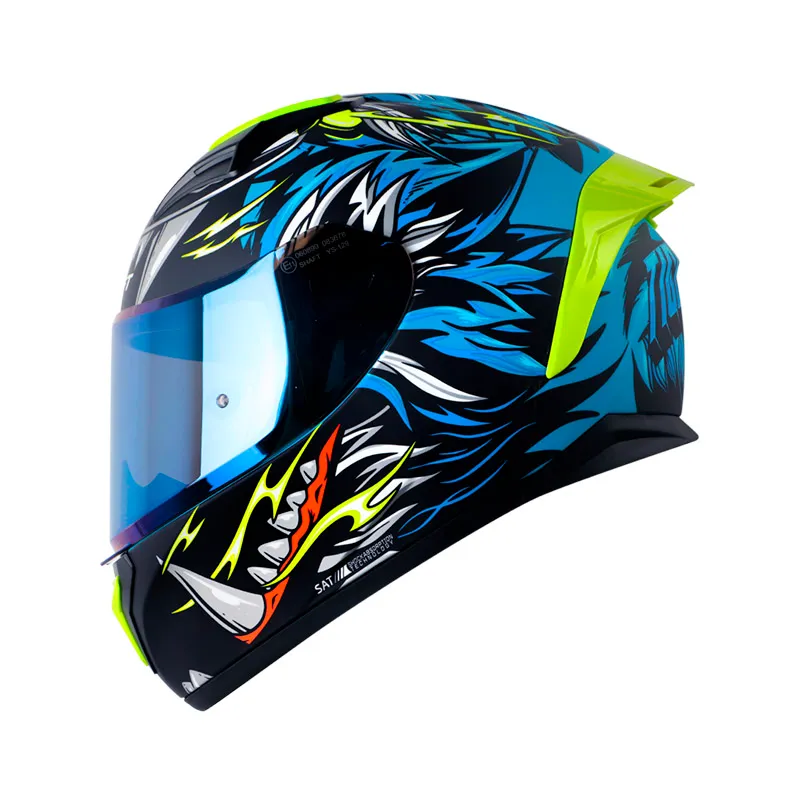 [162998] CASCO INTEGRAL SHAFT SH582SP EVO TIGERFACE NEGRO AZUL MATE (S)
