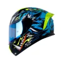 CASCO INTEGRAL SHAFT SH582SP EVO TIGERFACE NEGRO AZUL MATE
