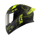 CASCO INTEGRAL SHAFT SHPRO612 EVO DOBLE VISOR ENCRIPTER NEGRO AMARILLO NEON MATE VISOR SILVER