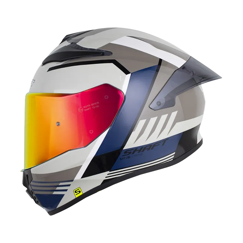 [196197] CASCO INTEGRAL SHAFT 584SP SHAIRO BLANCO PERLA GRIS OSCURO BRILLO (S)