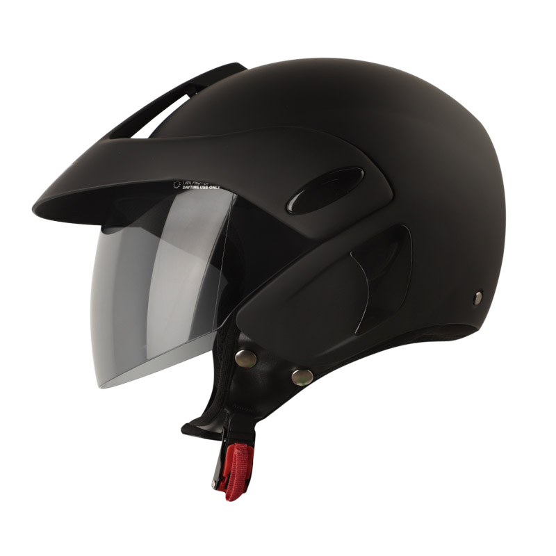 CASCO ABIERTO ICH 205 SOLID NEGRO FUCSIA MATE VISOR NEGRO