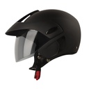 CASCO ABIERTO ICH 205 SOLID NEGRO FUCSIA MATE VISOR NEGRO