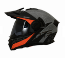 CASCO MULTIPROPOSITO ABATIBLE XSPORTS 165 GIRARD GRIS NARANJA MATE
