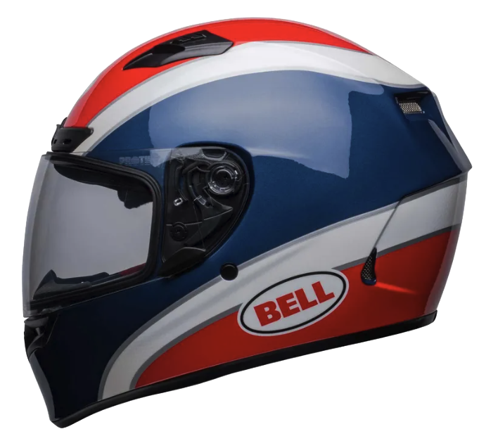 CASCO INTEGRAL BELL QUALIFIER DLX MIPS CLSC AZUL ROJO BRILLO