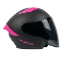 CASCO ABIERTO KRM 707 NEGRO FUCSIA MATE