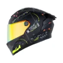 CASCO INTEGRAL X-ONE 500 RS WEB LOCK+ NEGRO AMARILLO MATE