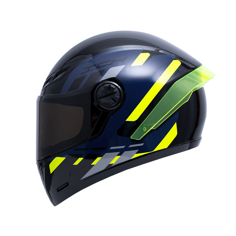 CASCO INTEGRAL ICH 501SP FITAR NEGRO AMARILLO BRILLO VISOR NEGRO